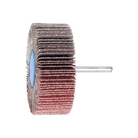 Pferd 3" x 1" Mounted Flap Wheel - 1/4" Shank - Aluminum Oxide - 40 Grit 45462